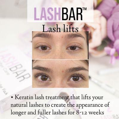 Beautiful lash lift done at LashBar