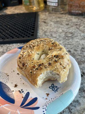 Homemade everything bagel