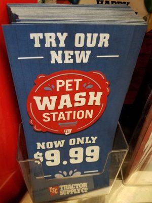 New pet wash station