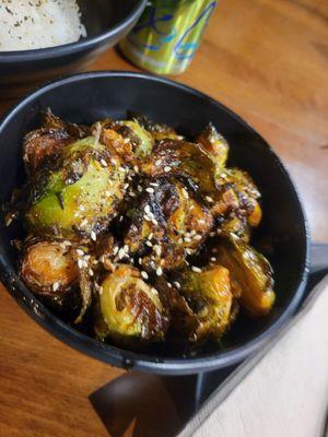 Kung pao Brussel sprouts