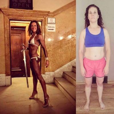 Transformation picture of one of our hardworking members. No matter where you are physically, we can help you reach your goals!