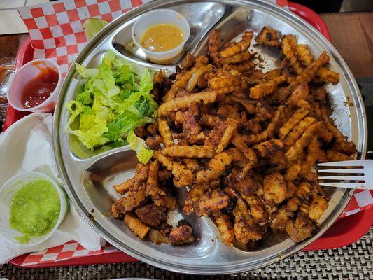 Chicken masala chips