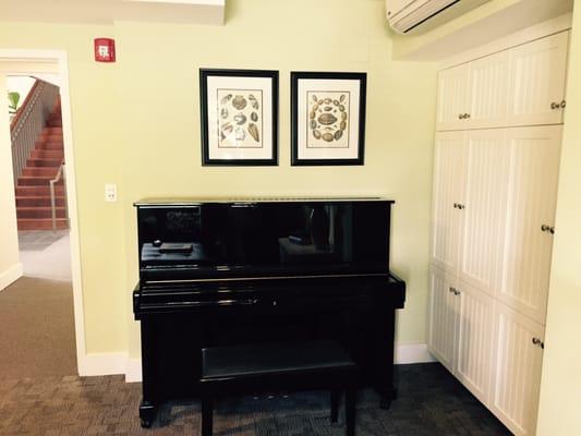 Piano room.