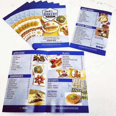 New Menus