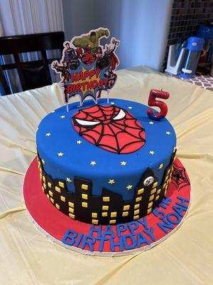 Custom Spider-Man cake