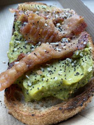 Avocado Toast w/Bacon