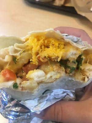 New epic burrito-queso chicken