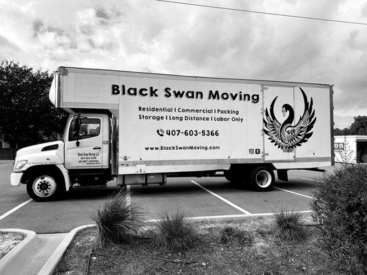 Black Swan Moving Truck.