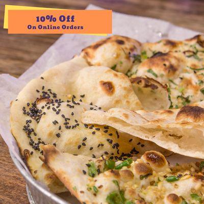 Which is your favorite Naan? We have got them all, order them with your favorite curry and let it be all about good food today.