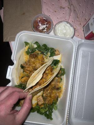 Chicken tacos