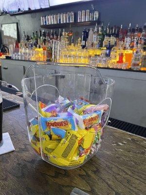 Candy at the bar!!