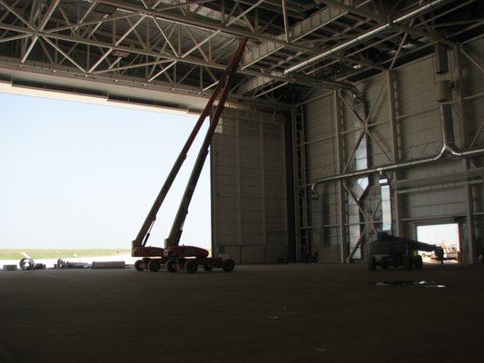 EUSA Cleaning an Aircraft Hanger