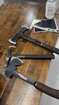 Axes given during your session