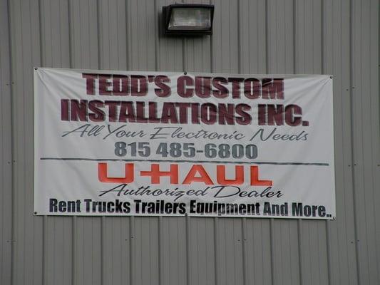 Ted's Custom Installation and authorized U-Haul location.