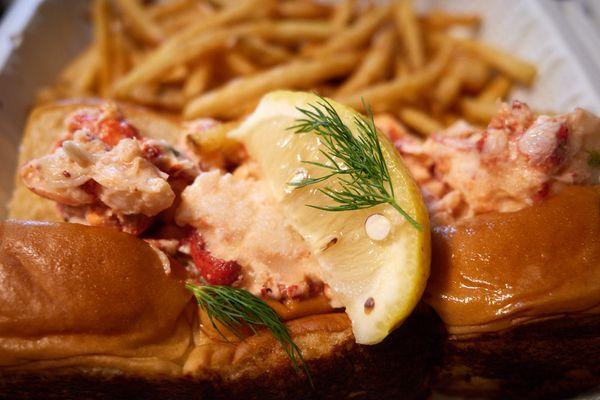 Lobster Roll w/ fries.  $31 Aug 2023.