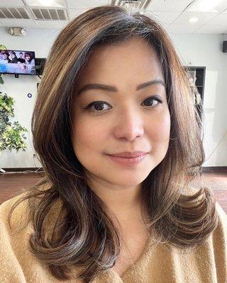 Cut, color and blow by David