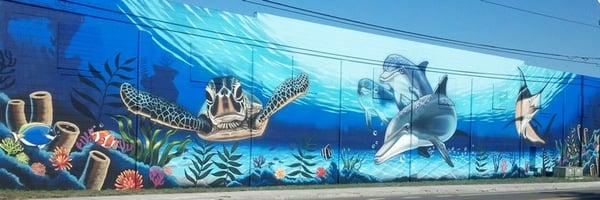 Island Nautical Mural on 22nd Ave.