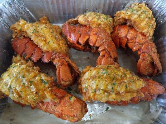 Deep fried lobster tails