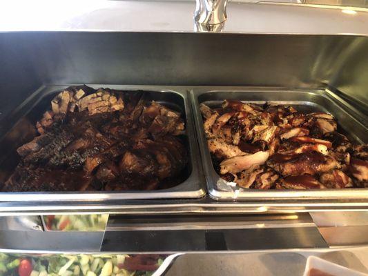 On-site Grill event- brisket and chicken (so tender and juicy!!!)