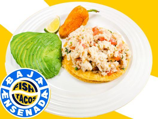 tostada de pescado