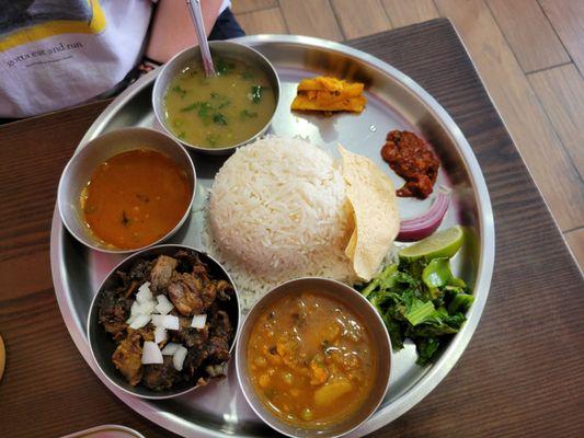 Goat Curry Thali