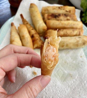 5/15/2021: inside shrimp eggroll