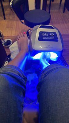 Gel pedicure