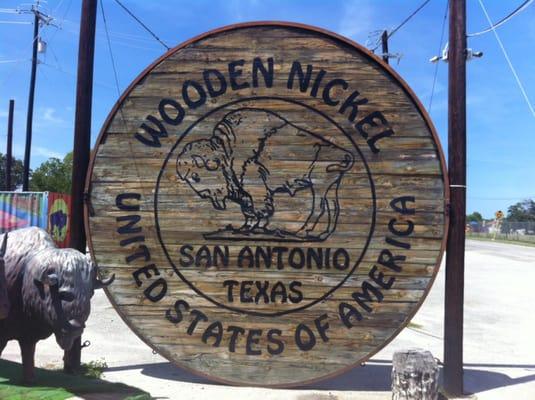 World's Largest Wooden Nickel