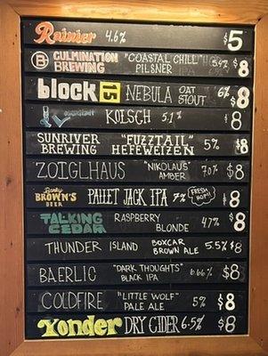 Beer list