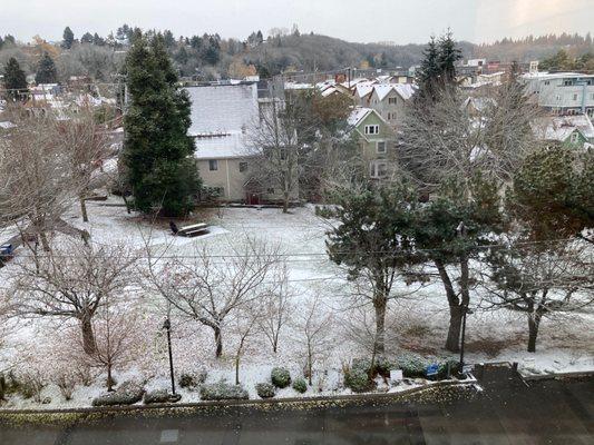 Columbia park in winter