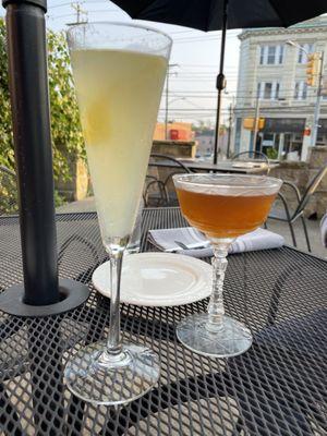 Cocktails on the patio