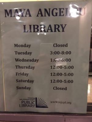 Library hours