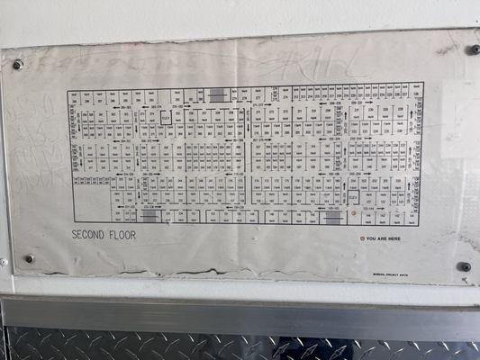 Map of building A second floor