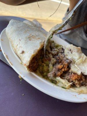 Steak burrito