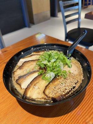 Tonkotsu ramen with extra chashu pork