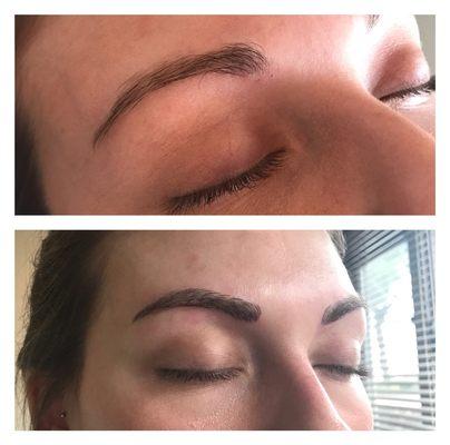 Before and After Microblading!