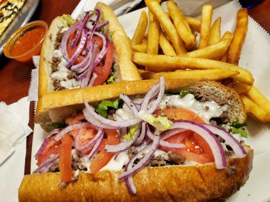 Cheesesteak hoagie