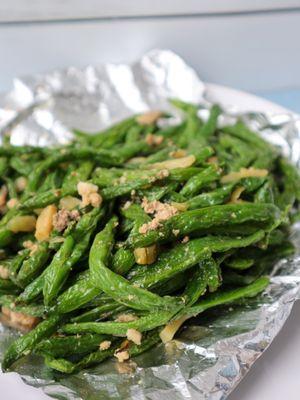 Dry Fried String Beans @tiffhuangry