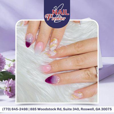 From white gold marble to regal purple--nails that speak sophistication and flair.