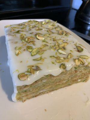 Zucchini cake for dessert