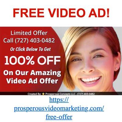 FREE Video Ad - $799 Value - https://prosperousvideomarketing.com/free-offer