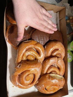 Compared my hand to the doughnuts definitely more for your money.