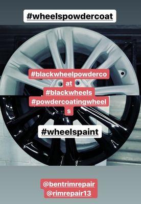 We offer Wheel Paint and Wheel Powder Coat!