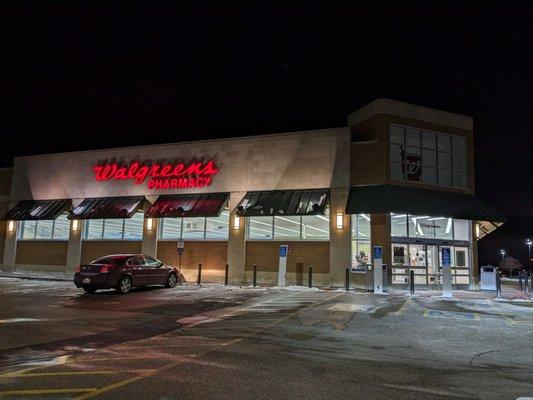 Drugstore at night