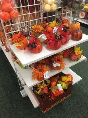 Thanksgiving pumpkin and fall decor