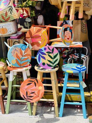 Hand Painted Stools