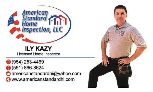 Home Inspector - Ily Kazy - American Standard Home Inspection LLC