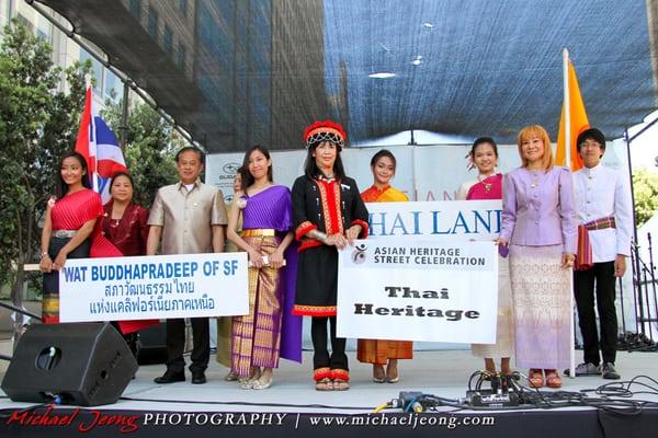 Thai participants in the Faces of Asia procession during the 8th Annual Asian Heritage Street Celebration @ Civic Center 5/19/12