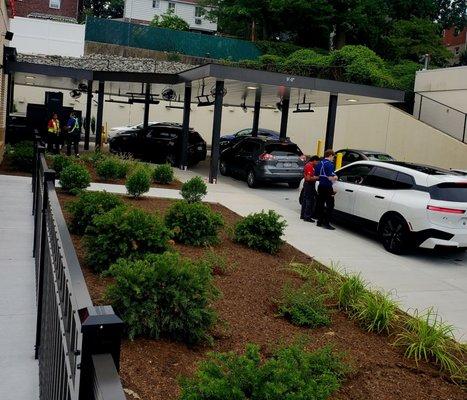 The crew taking orders outside for drive-thru - - 7/25/2024