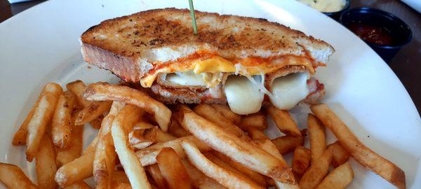 Grilled mozz melt, omg